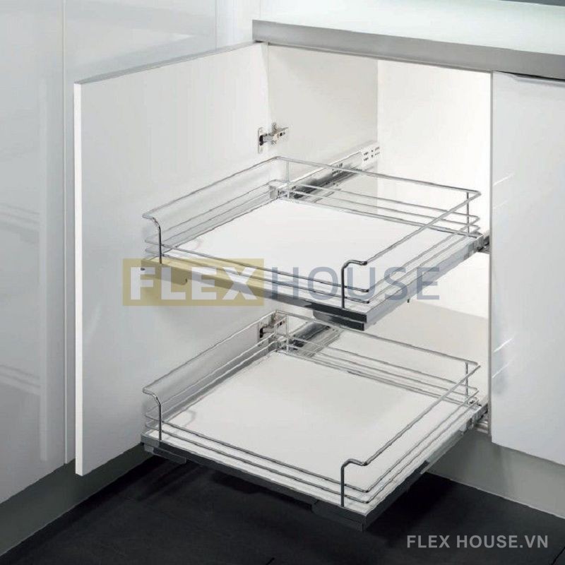 Giá xoong nồi bát dĩa bộ rổ lưới Hafele 450 mm 540.26.264