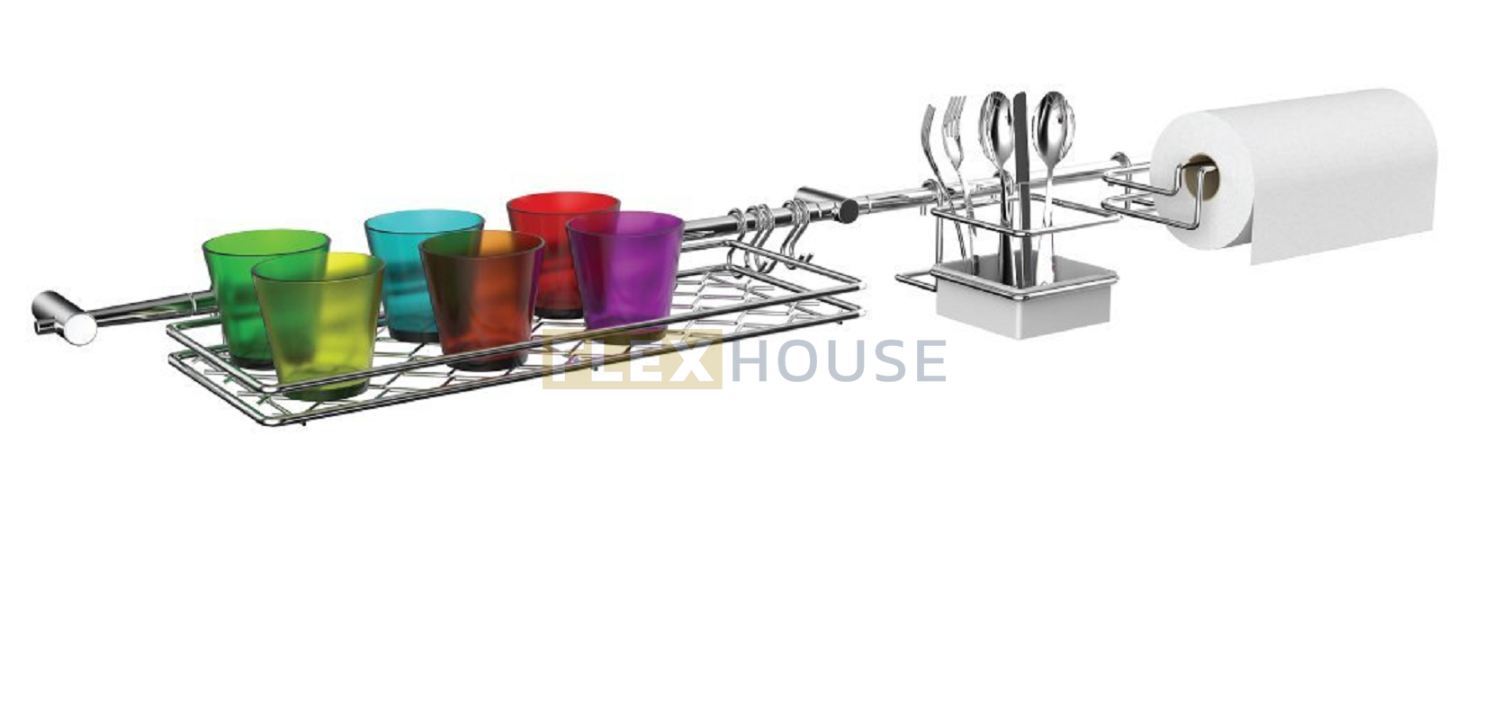 Hệ thống phụ kiện treo bếp bộ C 1,3m Hafele 522.48.207