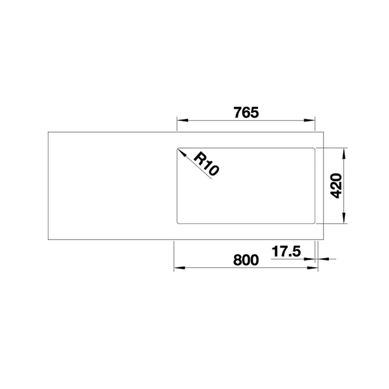 Chậu rửa bát Blanco Quatrus R15 285/435-IU 570.27.169 6