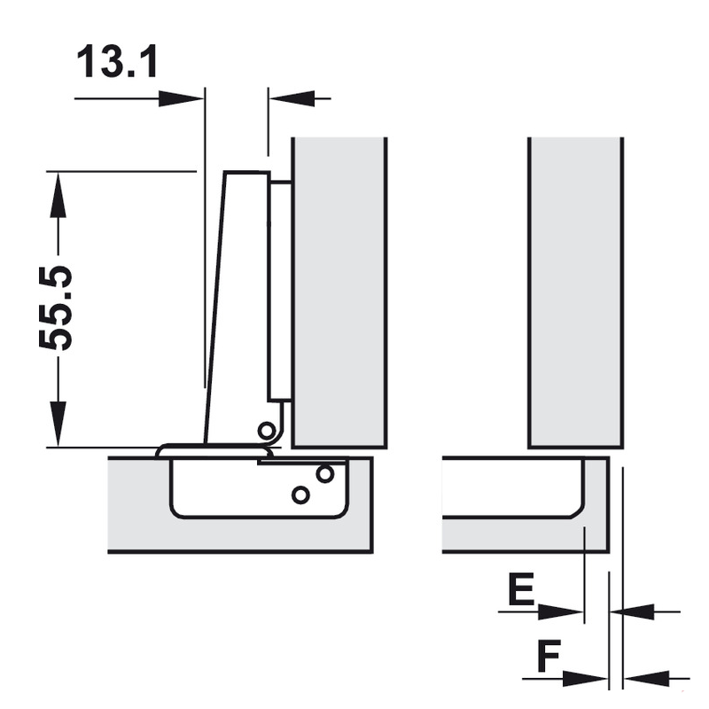 Bản lề METALLA A HAFELE 110° 311.01.077 4