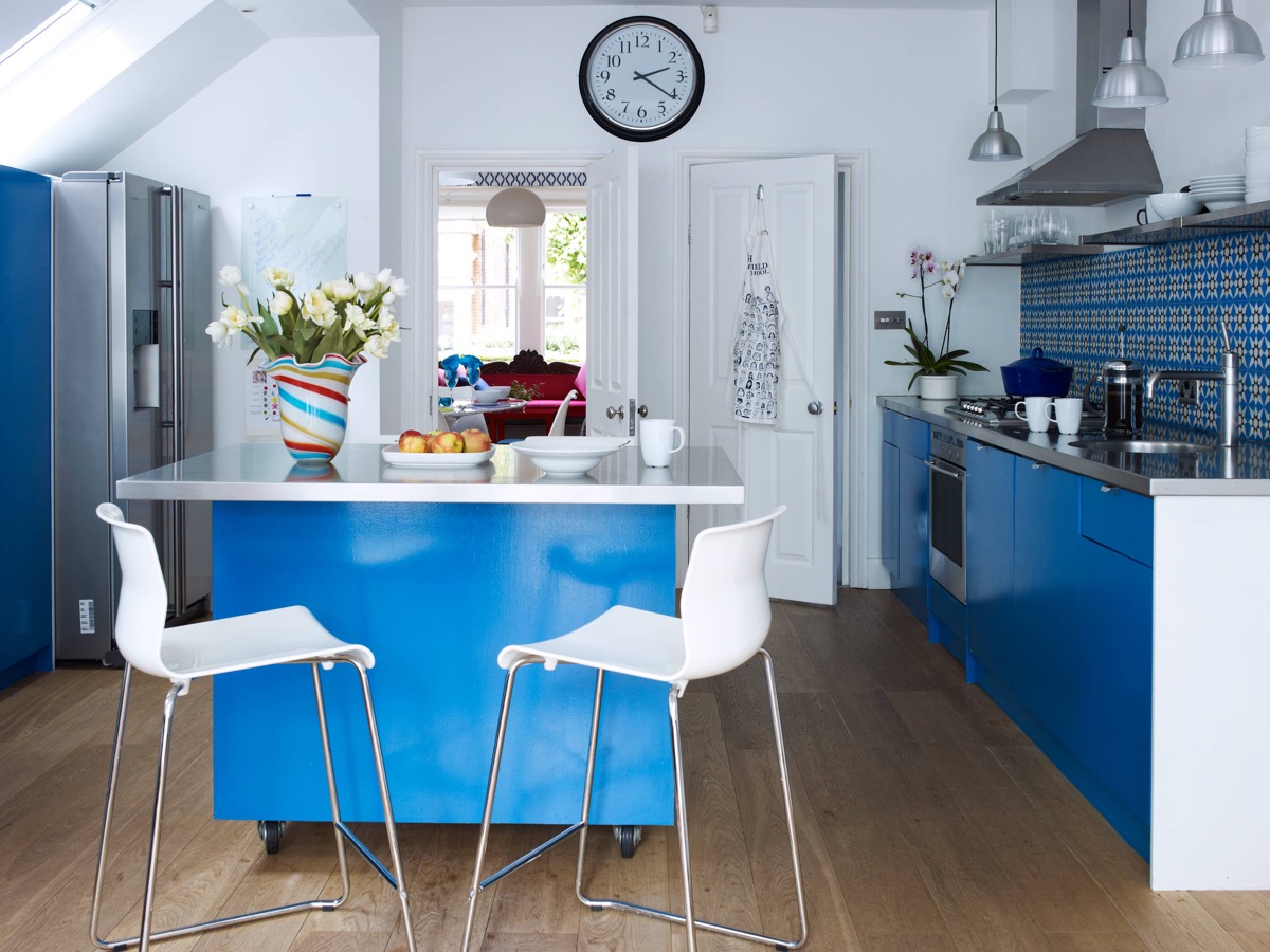 30 nhà bếp màu xanh tuyệt đẹp làm sáng ngôi nhà của bạn 15