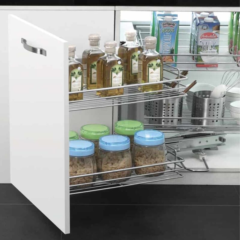 Giá liên hoàn nan-Ray âm giảm chấn Inox