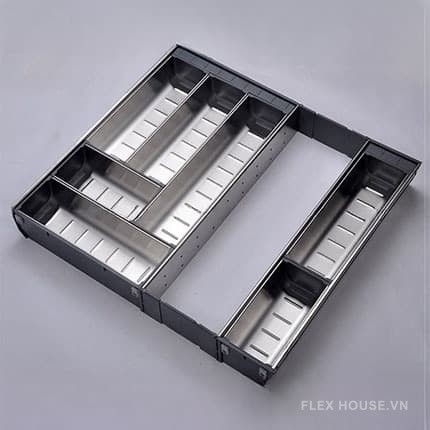 Khay chia thìa dĩa Inox 304 mở rộng Euro Gold-E0645E