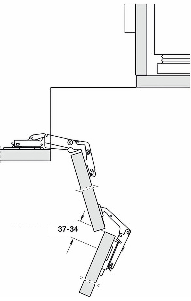 Bản lề Metalla A nối góc HAFELE 311.83.516 10