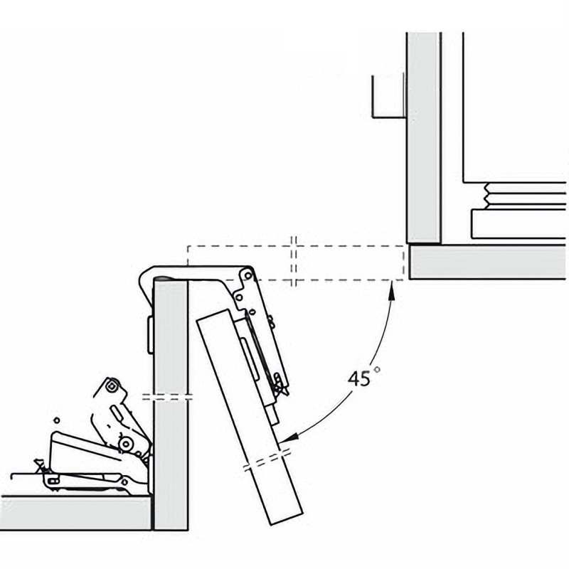 Bản lề Metalla A nối góc HAFELE 311.83.516 9