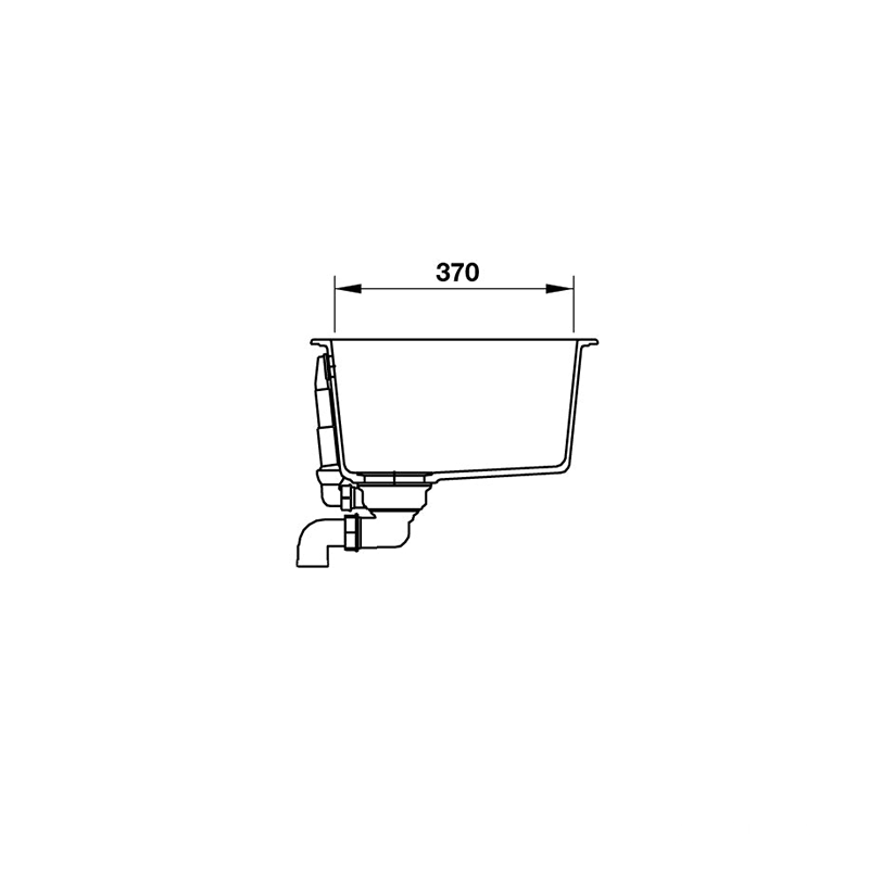 Chậu rửa bằng đá Hs19-Gen1S60 Hafele 570.35.430