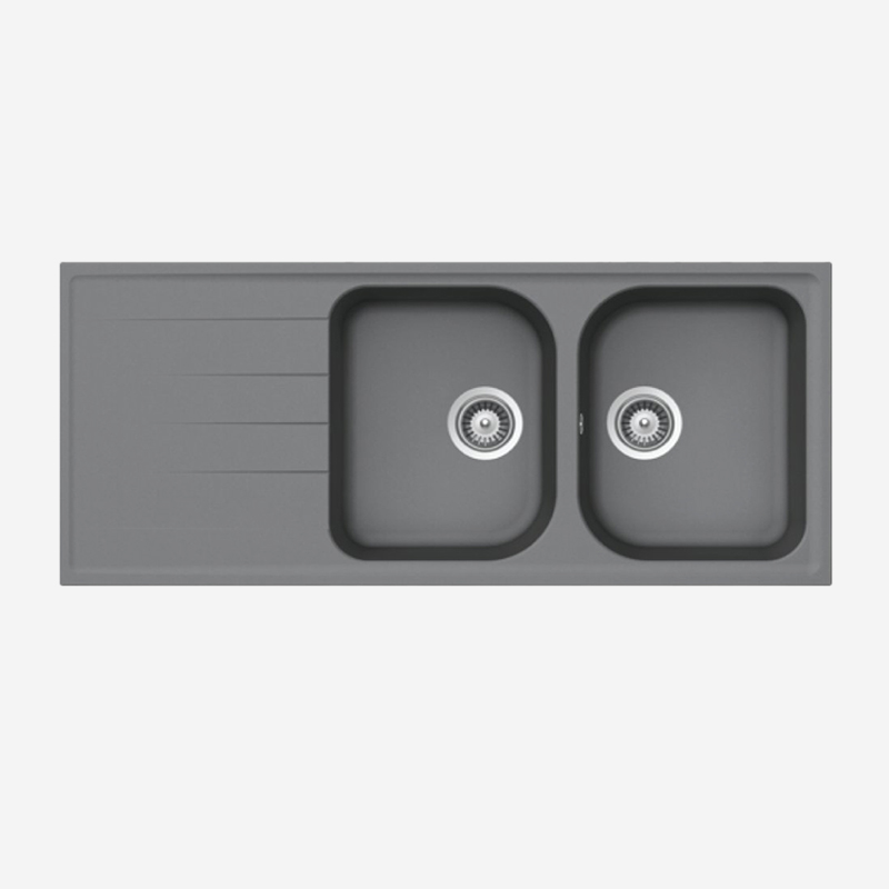 Chậu rửa chén màu xám HS18-GED2R80 Hafele 570.35.560