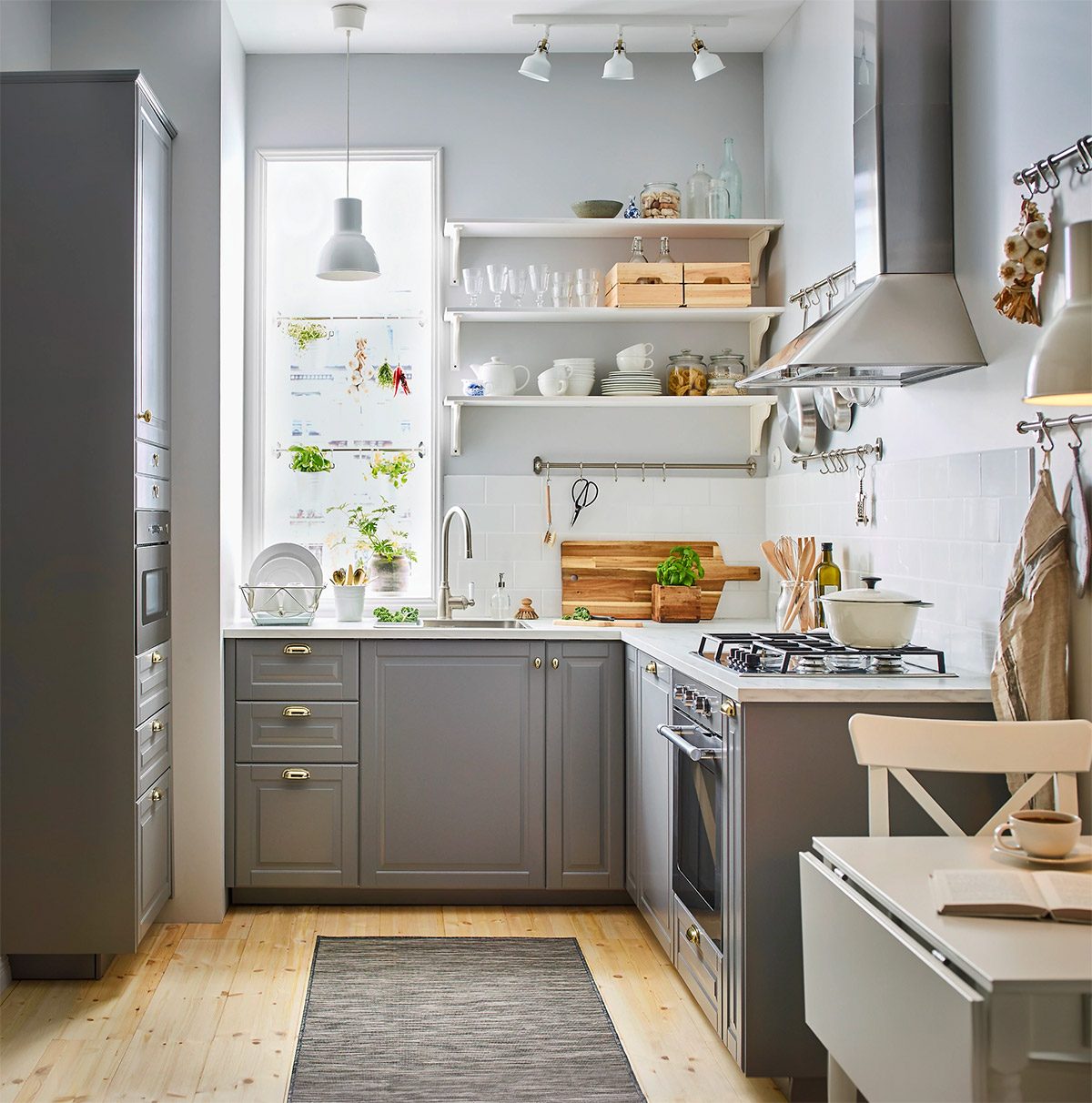 50 nhà bếp nhỏ thiết kế tuyệt vời mà bạn có thể làm theo 26