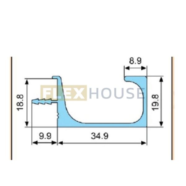 Tay nắm âm rãnh Không khóa K3