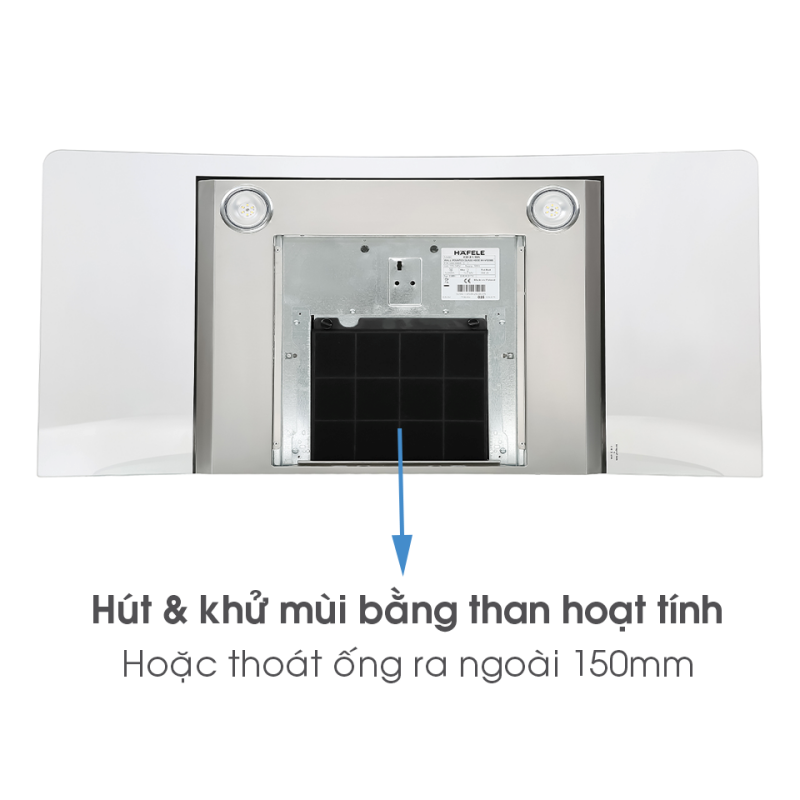 Máy hút mùi áp tủ bếp Hafele HH-WG90B 539.81.185
