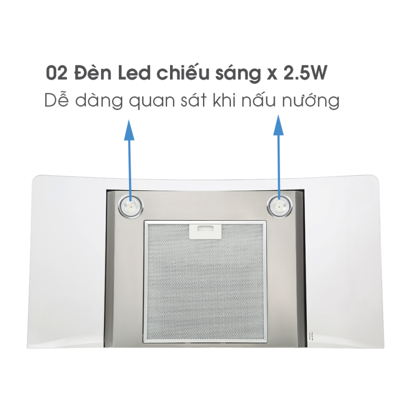 Máy hút mùi áp tủ bếp Hafele HH-WG90B 539.81.185