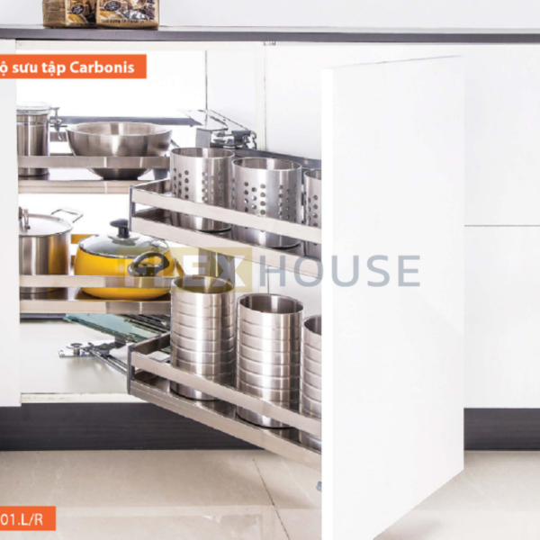 Hệ sole inox hộp mở trái và mở phải Garis BS01.L/R