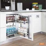 Hệ giá kho 2 tầng cánh mở inox hộp Garis BK01.2.600