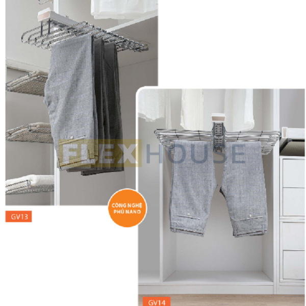 Giá treo quần âu đơn thương hiệu Garis GV13