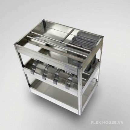 Giá chai lọ dao thớt inox hộp cánh kéo Garis BC01.300 (3)