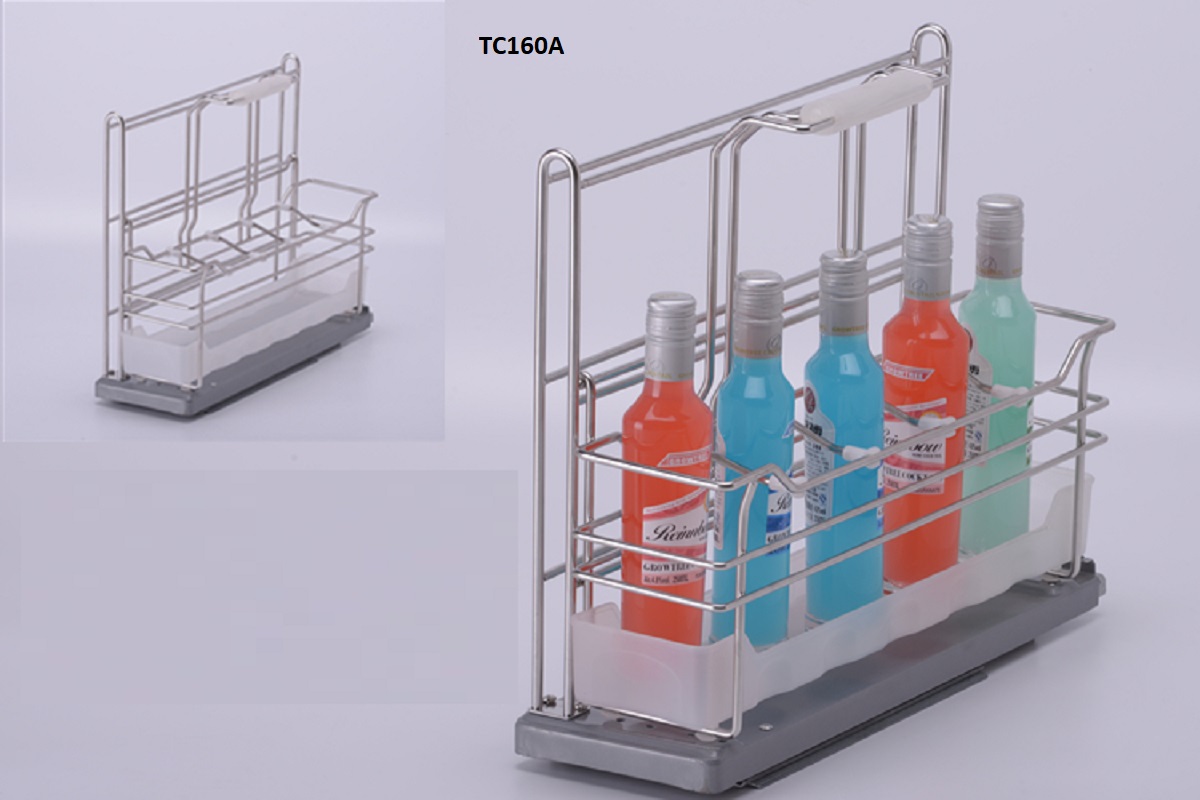 Giá để chai lọ chất tẩy rửa âm tủ TC160A
