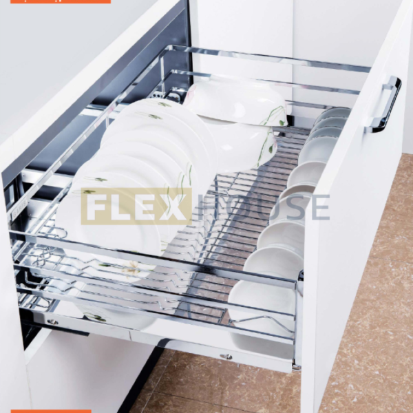 Giá xoong nồi bát đĩa inox nan