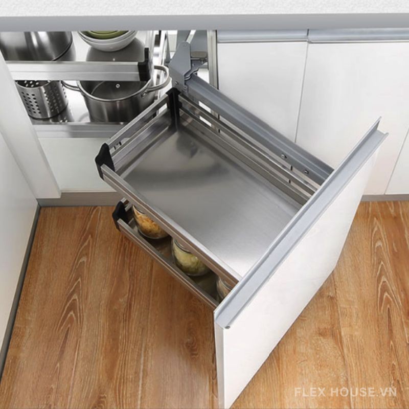 Hệ sole inox hộp mở trái và mở phải Garis BS01.L/R