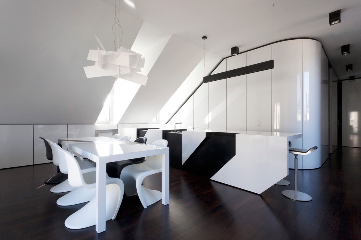 30 Mẫu thiết kế nhà bếp trắng đen tuyệt đẹp 29