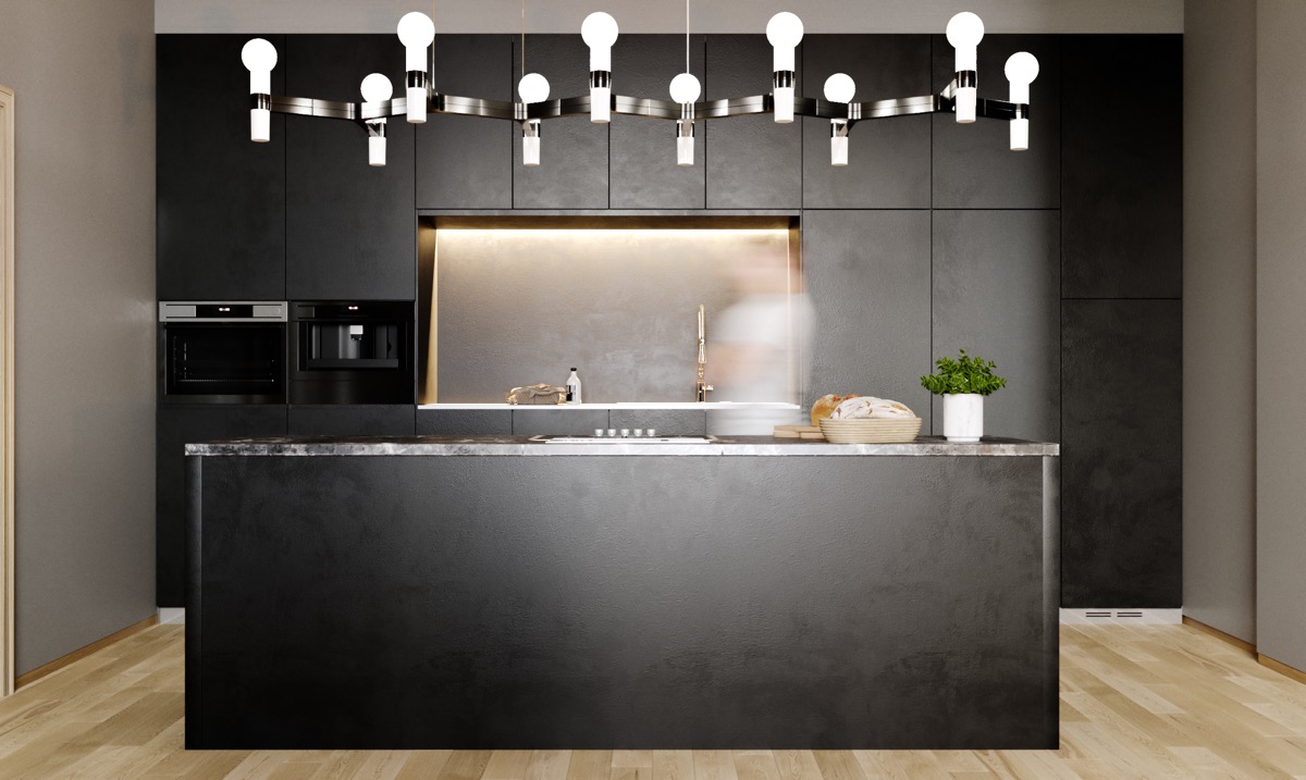 25 ý tưởng mẫu đèn trang trí phòng bếp đẹp mê hồn 12