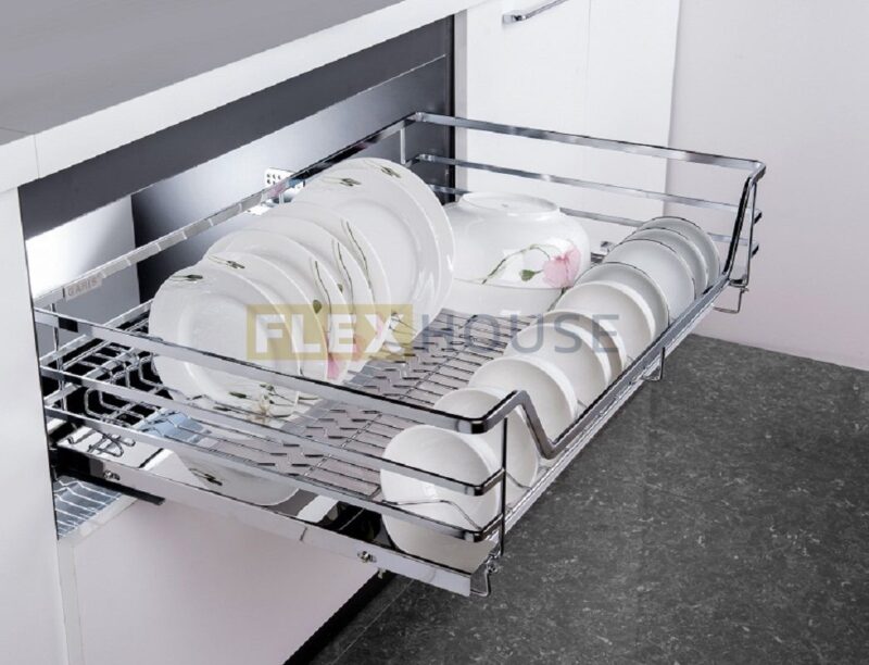 Giá xoong nồi bát đĩa Inox nan