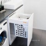 Giỏ để đồ giặt đơn 48 lít ray hộp giảm chấn GW28 (2)