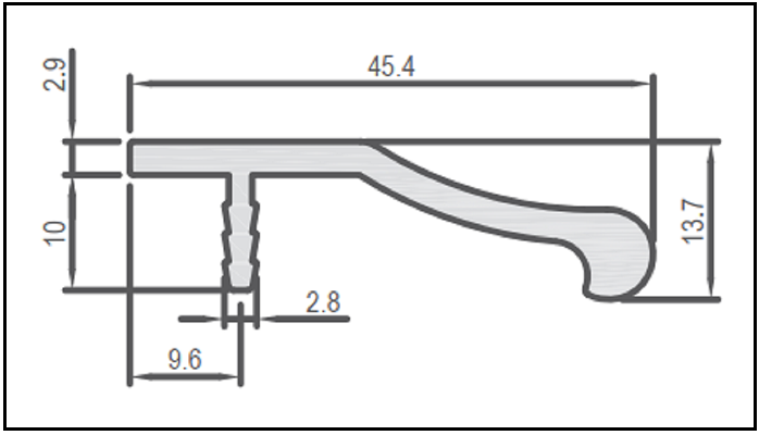 Tay nắm tủ hiện đại Imundex 7753 300-900 2