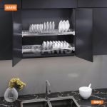 Giá bát đĩa inox nan cố định Garis GB04.60E-90E