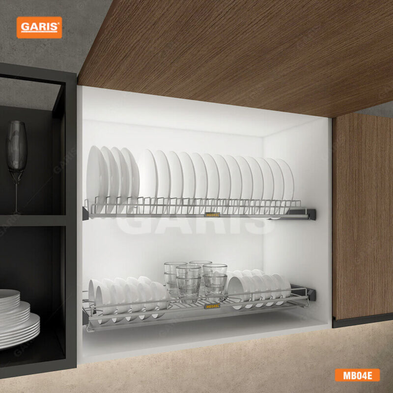 Giá bát đĩa inox nan cố định Garis MB04.60E-90E 1