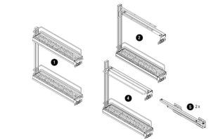 Kệ đựng gia vị 2 tầng Vauth Sagel HMH.520.26.1000 6