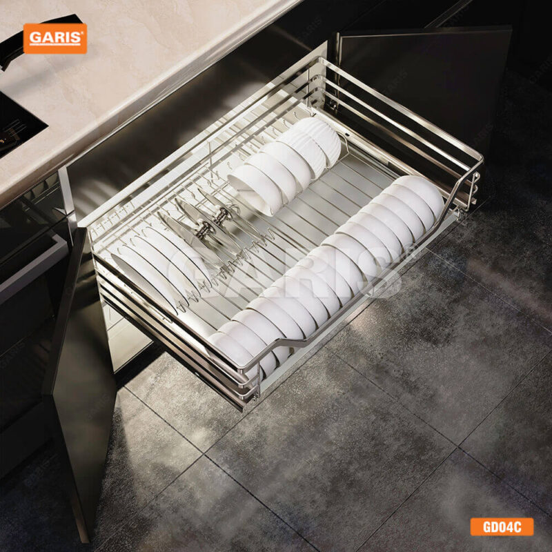 Giá xoong nồi bát đĩa cánh mở giảm chấn BX04.600-900 1