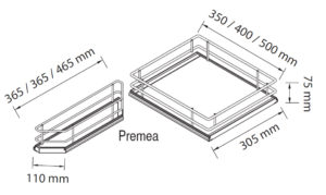 Tủ kéo 5 tầng Vauth Sagel HMH.510.27.1700 Premea 5