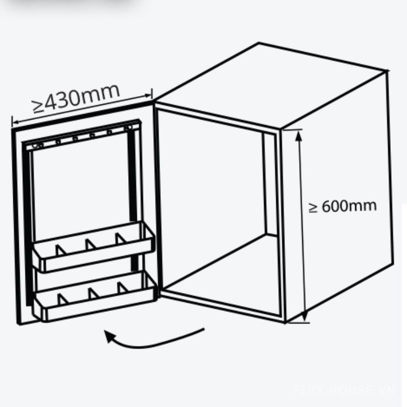 Giá để chất tẩy rửa khay nhựa ABS Garis MU05.40 (1)