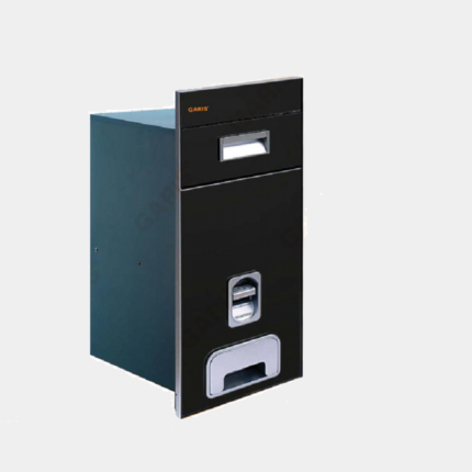 Thùng gạo mặt kính đen 15kg Garis GR06.30B