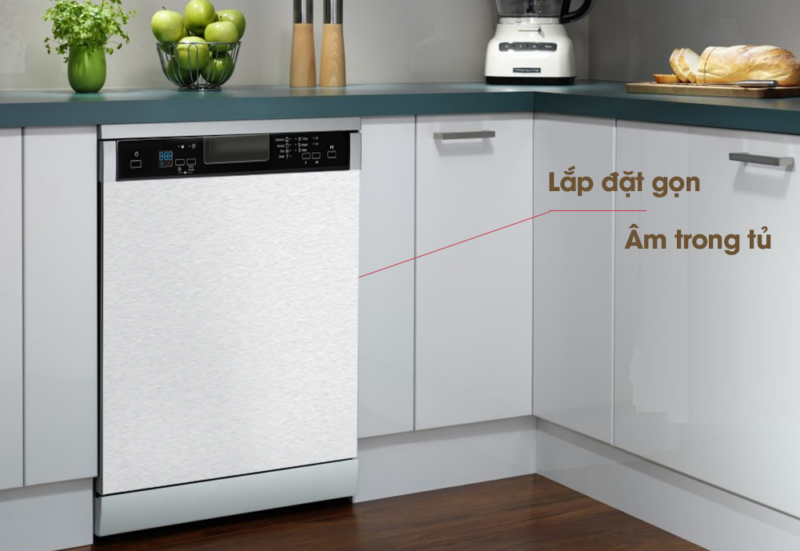 Máy rửa bát Malloca WQP12-J7309E Máy rửa bát Malloca WQP12-J7309E