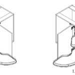 Bộ khay góc chiếc lá Vauth Sagel HMH.530.28.1500 L/R Lavagrey 3