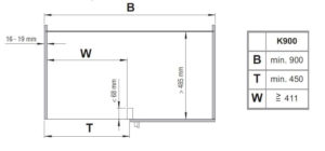 Bộ khay góc Vauth Sagel HMH.530.26.1300 L/R Saphir 5