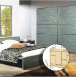 Bộ ray trượt cửa lùa cánh phẳng Garis GR65