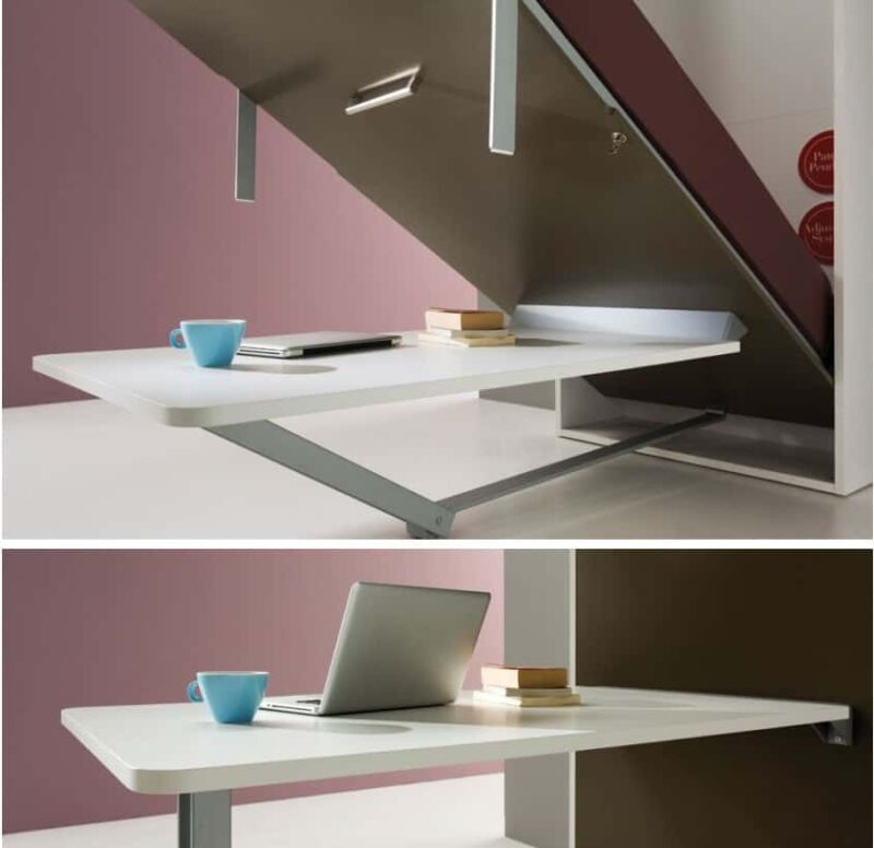 Phụ kiện giường kết hợp bàn làm việc xếp gọn Hafele 271.95.216 2