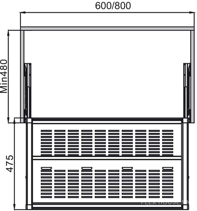 Kệ giày thông minh âm tủ Hafele 807.95.16 2