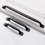 Tay nắm tủ hợp kim kẽm màu đồng vàng đen black brass INN.BB