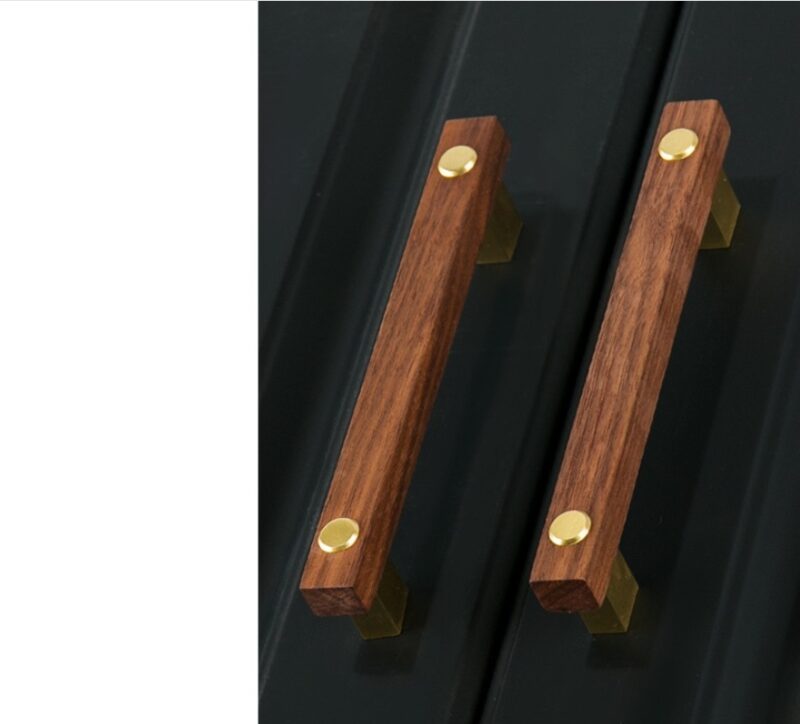 Tay nắm tủ chân đế đồng và thân gỗ cao cấp T2934 1