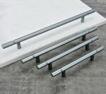 Tay nắm tủ hợp kim nhôm tròn màu thép FHOFC8858IG