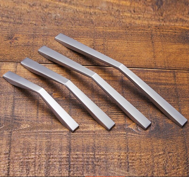 Tay nắm hợp kim kẽm màu bạc mờ niken Inn5546