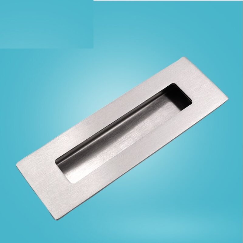 Tay nắm âm inox hình chữ nhật cho cửa trượt DJ120 1