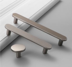 Tay nắm tủ hiện đại màu xám bạc silver yaraki RHF.6076S