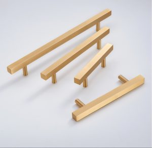 Tay nắm tủ bằng đồng thau đặc ruột hình vuông cạnh BG37