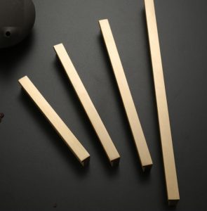 Tay nắm tủ bằng đồng dạng thanh