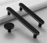 Tay nắm tủ hiện đại màu đen chrome RHF.6073BT