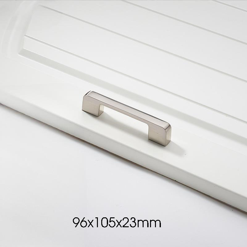 Tay nắm tủ hợp kim kẽm màu bạc niken FH748S 6